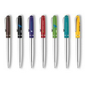 Metal Collection Twist Action Aluminum Ballpoint Pen w/ Chrome Barrel
